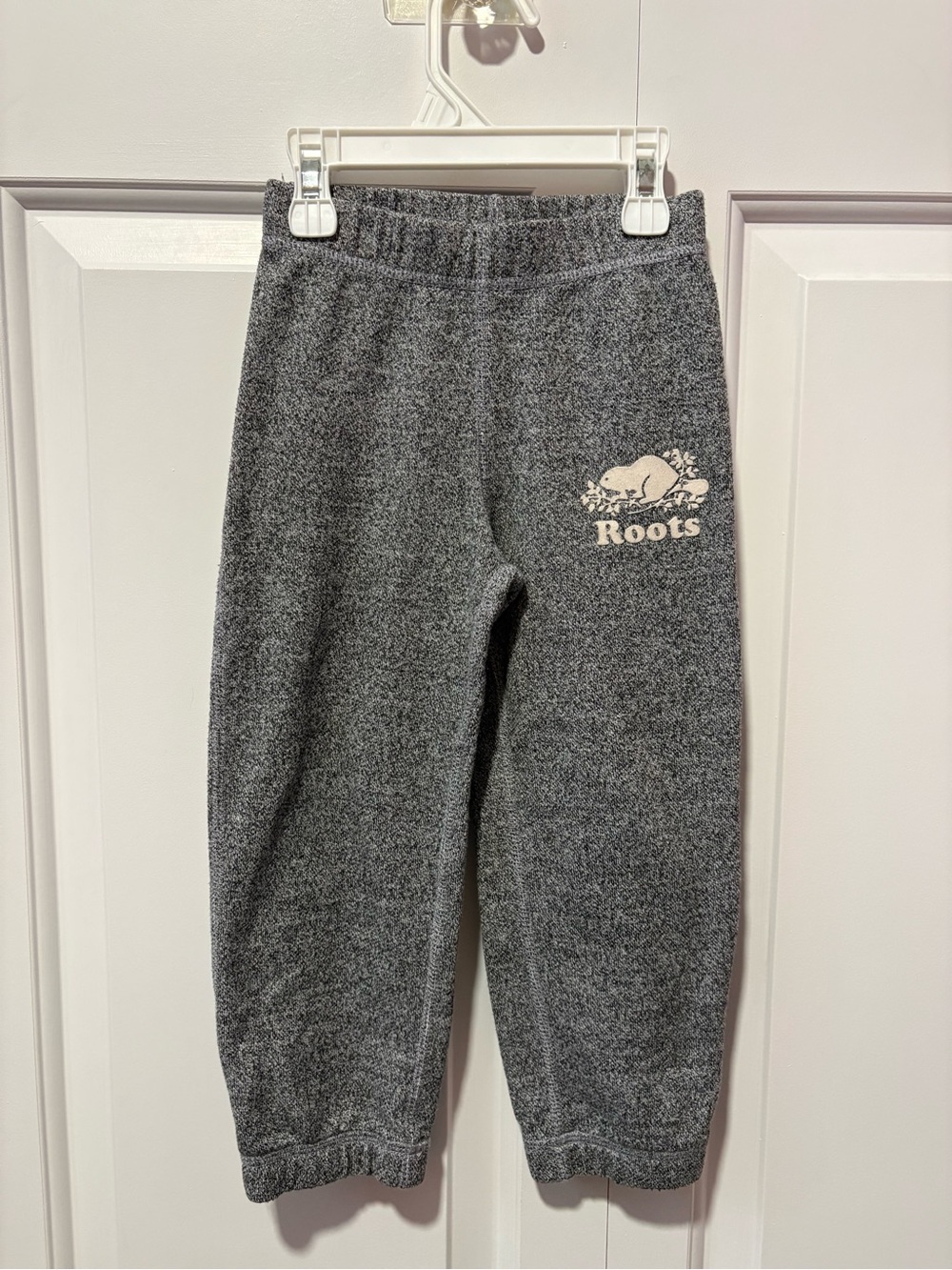 Roots Kids Charcoal Heather Sweatpants with 3T
